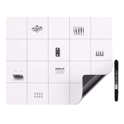 Magnetic Screw Organizer Mat with Grid Lines (30x25cm)